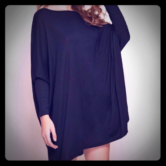 HSINLA Dresses & Skirts - *Solid Dolman Sleeve Oversized Dress*